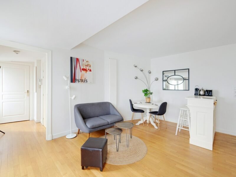 2 pièces meublé Paris 8